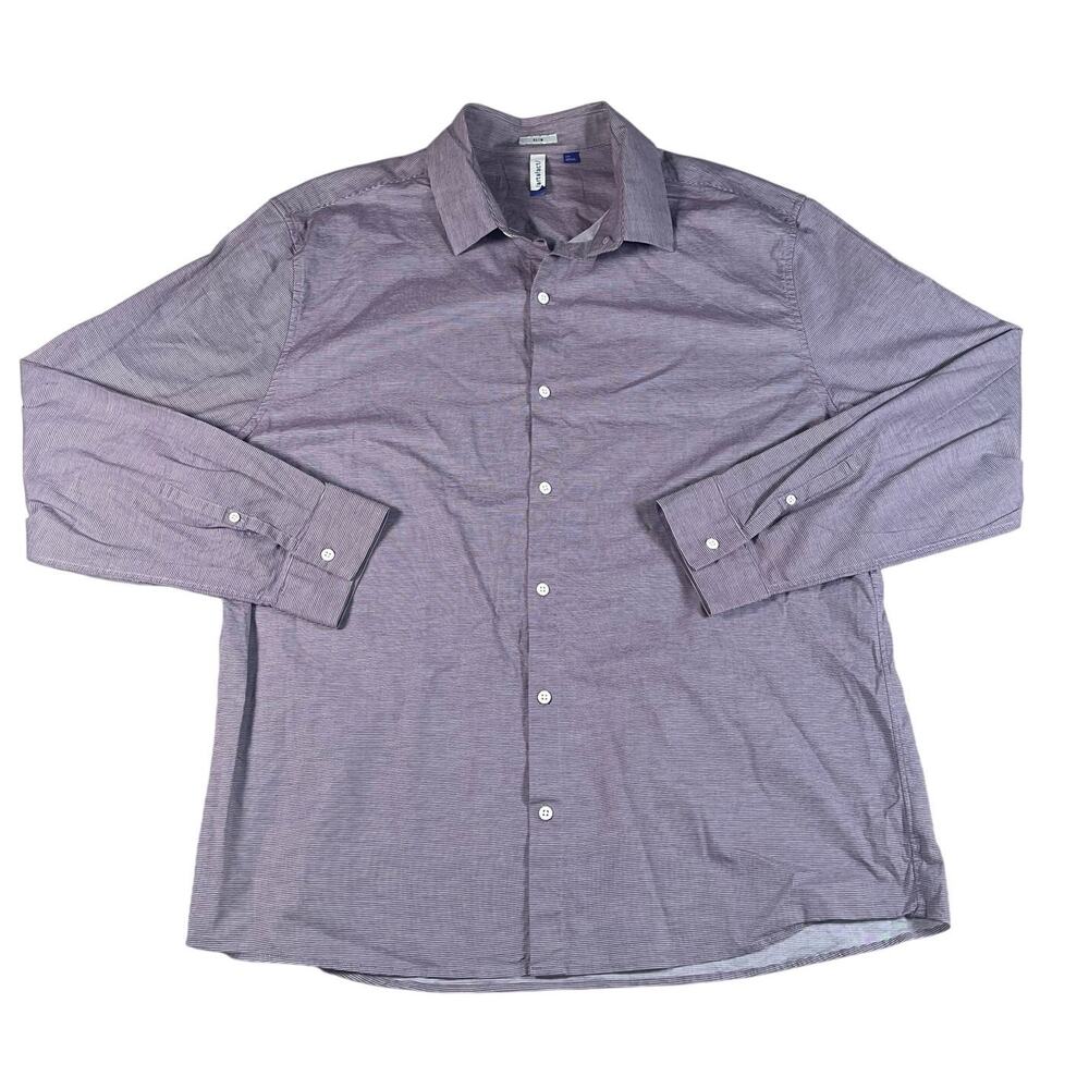 artefact Mens Long Sleeve Slim fit Button Up Size XXL Preppy Casual